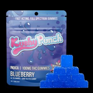 Kushy Punch Indica Blueberry Gummies