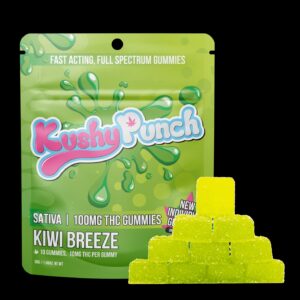 Kushy Punch Sativa Kiwi Breeze Gummies